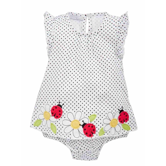 5/20 Polka Dot Ladybug Romper First Impressions - Picture 1 of 9